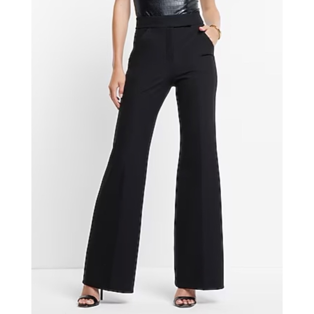 NEW Express Super High Rise Flare Trouser